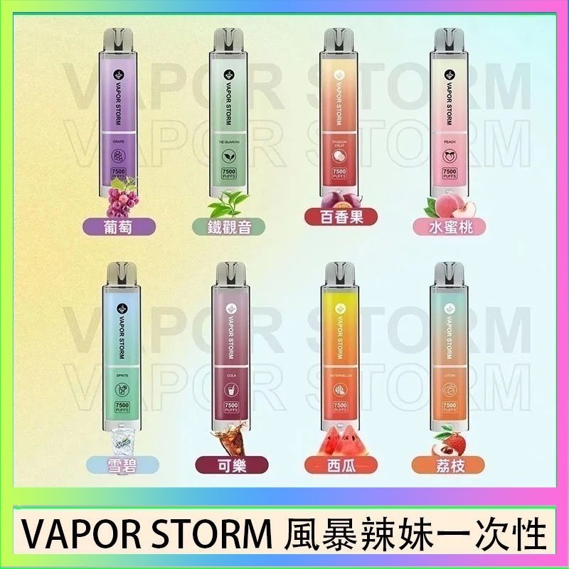 VAPOR STORM風暴辣妹 VAPOR STORM風暴辣妹一次性主機充電7500口(5%)