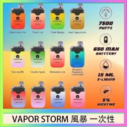 Vapor Storm風暴電子煙7500口（5%）一次性
